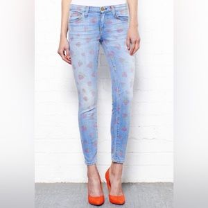 Current/Elliott Stiletto Jeans Vintage Strawberries print